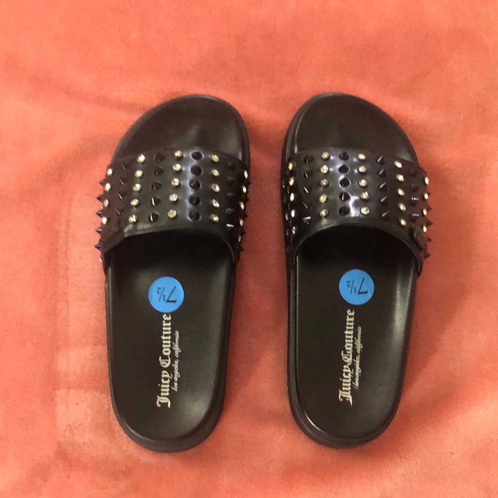 I am selling seven and a half juicy couture slip on sandals
